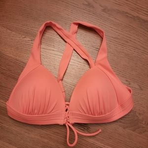 Venus lace up enhancer bikini top